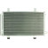Kondensor, klimatanläggning TSP0225695 Delphi