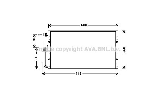 Kondensor, klimatanläggning UV5096 Ava Quality Cooling