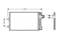 Kondensor, klimatanläggning VN5140 Ava Quality Cooling