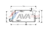Kondensor, klimatanläggning VN5141 Ava Quality Cooling