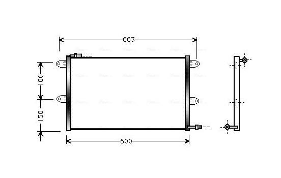 Kondensor, klimatanläggning VN5144 Ava Quality Cooling