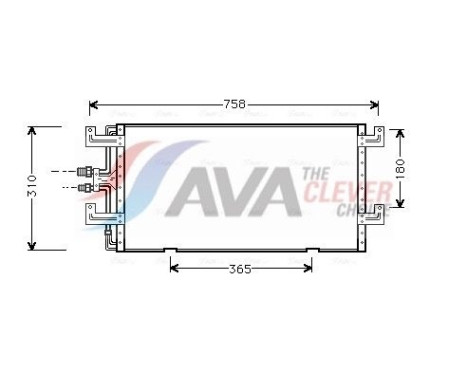 Kondensor, klimatanläggning VN5145 Ava Quality Cooling