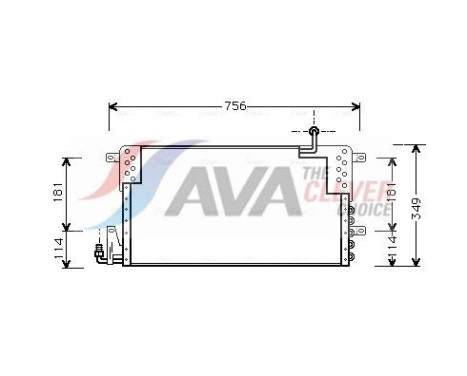 Kondensor, klimatanläggning VN5161 Ava Quality Cooling