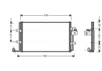 Kondensor, klimatanläggning VN5176 Ava Quality Cooling