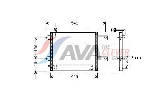 Kondensor, klimatanläggning VN5177D Ava Quality Cooling