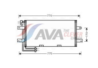 Kondensor, klimatanläggning VN5195 Ava Quality Cooling