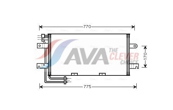 Kondensor, klimatanläggning VN5195 Ava Quality Cooling