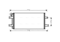 Kondensor, klimatanläggning VN5197 Ava Quality Cooling