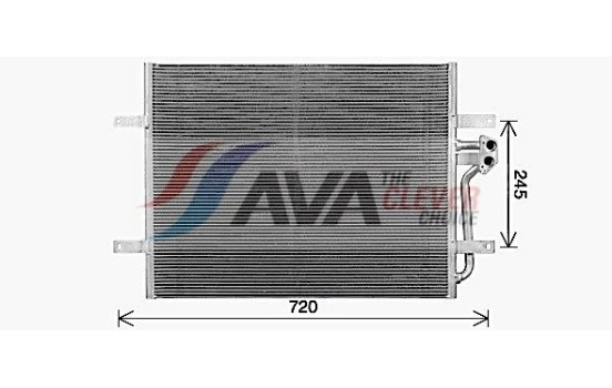 Kondensor, klimatanläggning VN5418 Ava Quality Cooling