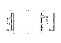 Kondensor, klimatanläggning VNA5252 Ava Quality Cooling