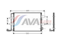 Kondensor, klimatanläggning VNA5252 Ava Quality Cooling