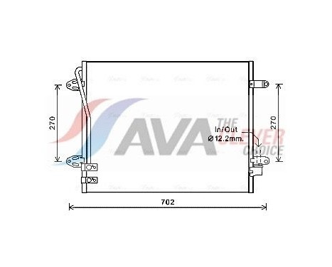 Kondensor, klimatanläggning VNA5322 Ava Quality Cooling