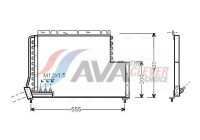 Kondensor, klimatanläggning VO5078 Ava Quality Cooling