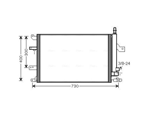 Kondensor, klimatanläggning VO5138D Ava Quality Cooling, bild 2