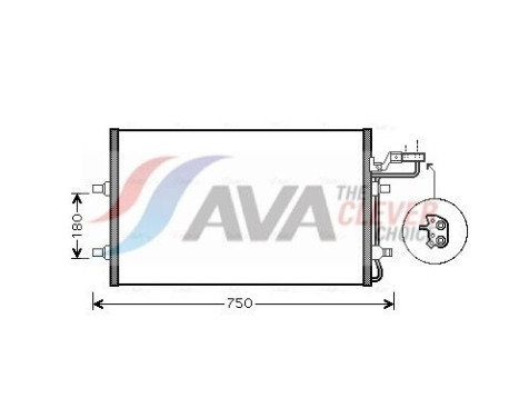 Kondensor, klimatanläggning VO5149 Ava Quality Cooling