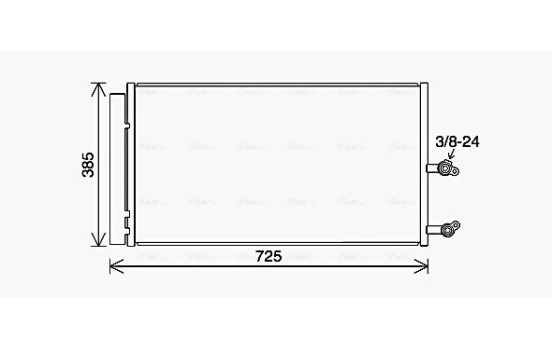 Kondensor, klimatanläggning VO5194D Ava Quality Cooling