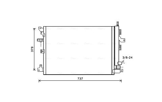 Kondensor, klimatanläggning VOA5152D Ava Quality Cooling