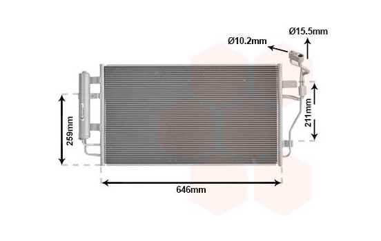 Kondensor, luftkonditionering 13015713 International Radiators