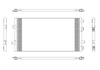 Kondensor, luftkonditionering 350313 NRF