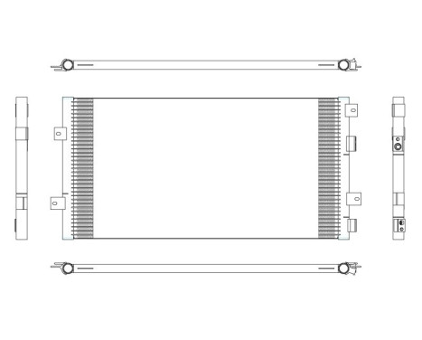 Kondensor, luftkonditionering 350313 NRF