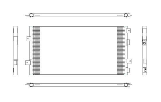Kondensor, luftkonditionering 350313 NRF