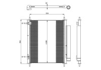 Kondensor, luftkonditionering 350326 NRF
