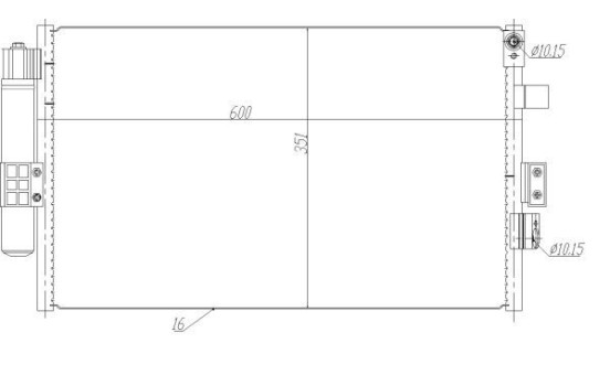 Kondensor, luftkonditionering 350464 NRF, bild 4