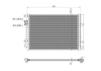 Kondensor, luftkonditionering 350492 NRF