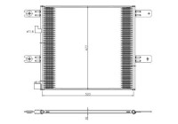 Kondensor, luftkonditionering 350508 NRF