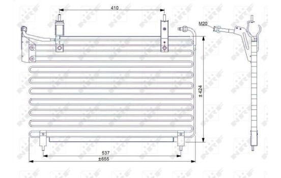 Kondensor, luftkonditionering 35071 NRF, bild 2