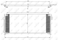 Kondensor, luftkonditionering 35324 NRF