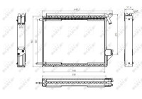Kondensor, luftkonditionering 35370 NRF