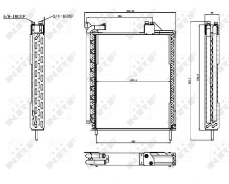 Kondensor, luftkonditionering 35371 NRF
