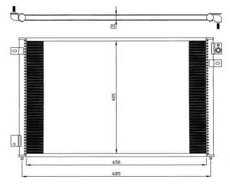 Kondensor, luftkonditionering 35567 NRF, bild 5