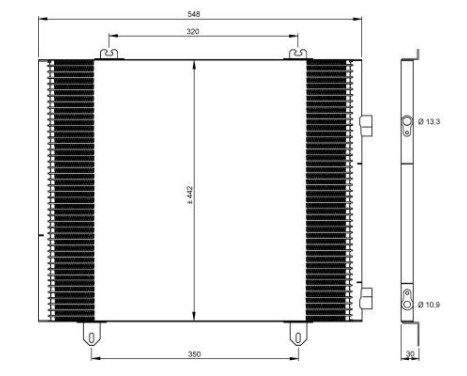 Kondensor, luftkonditionering 35747 NRF, bild 6
