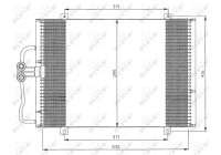 Kondensor, luftkonditionering 35833 NRF
