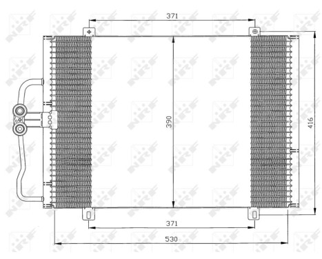 Kondensor, luftkonditionering 35833 NRF