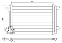Kondensor, luftkonditionering 812665 Valeo