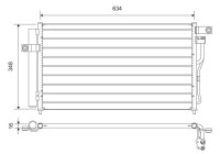 Kondensor, luftkonditionering 812668 Valeo