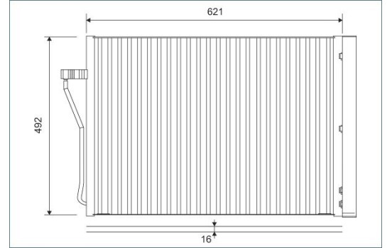 Kondensor, luftkonditionering 812879 Valeo