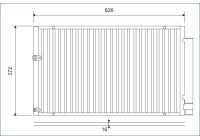 Kondensor, luftkonditionering 812880 Valeo