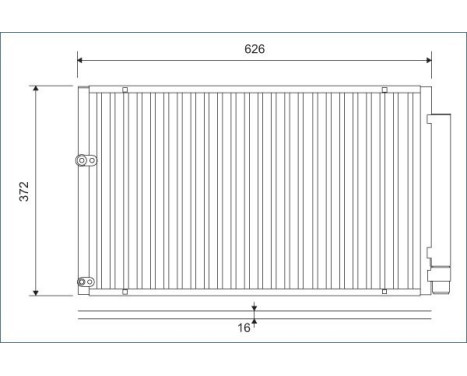 Kondensor, luftkonditionering 812880 Valeo