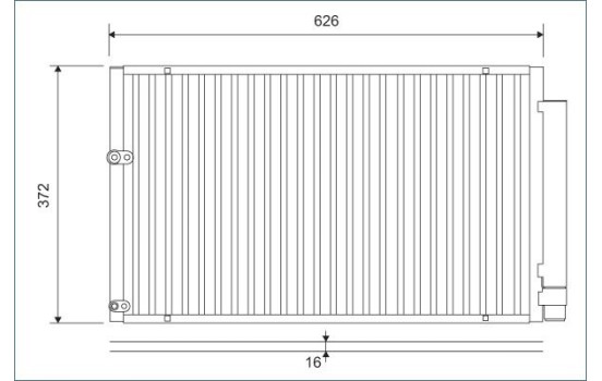 Kondensor, luftkonditionering 812880 Valeo