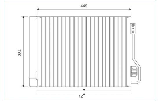 Kondensor, luftkonditionering 812882 Valeo