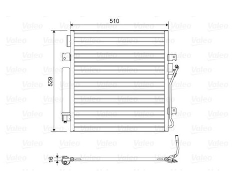Kondensor, luftkonditionering 814163 Valeo, bild 2