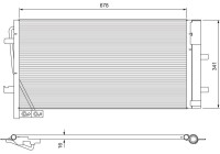 Kondensor, luftkonditionering 814169 Valeo