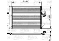 Kondensor, luftkonditionering 814184 Valeo
