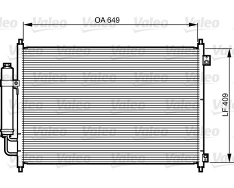 Kondensor, luftkonditionering 814231 Valeo