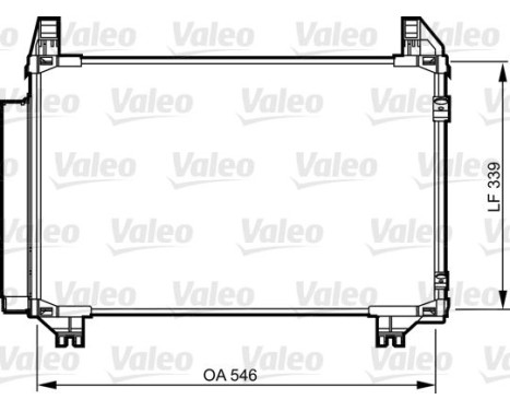 Kondensor, luftkonditionering 814233 Valeo