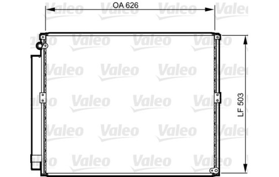 Kondensor, luftkonditionering 814236 Valeo